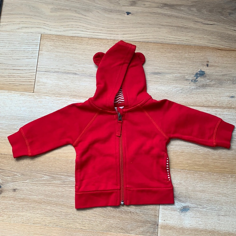 Hanna Andersson baby bear hoodie size 3-6mo